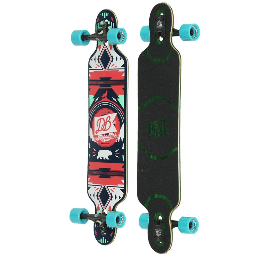 DB Longboards DB Urban Native 40 Complete Red & Seafoam