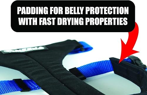 Miniatura 3 de Neewa Arnés para correr para perros, arnés de senderismo para perros (grande, amarillo), arnés reflectante para perro, arnés de mushing para perro,