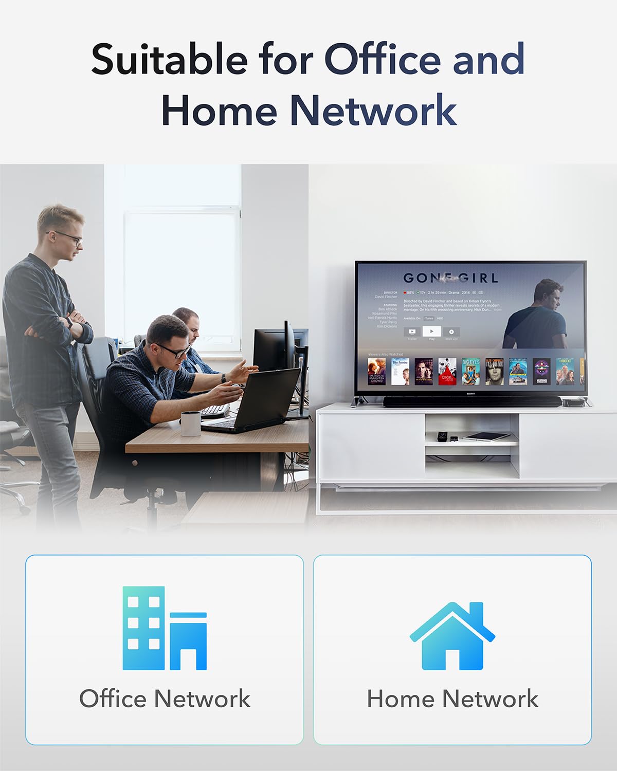 Cudy 8-Port Gigabit Unmanaged Ethernet Switch, 8 10/100/1000Mbps RJ45 Ports, Desktop or Wall Mount, 802.3az Energy Saving, Plug & Play, Fanless Metal Design, GS108D