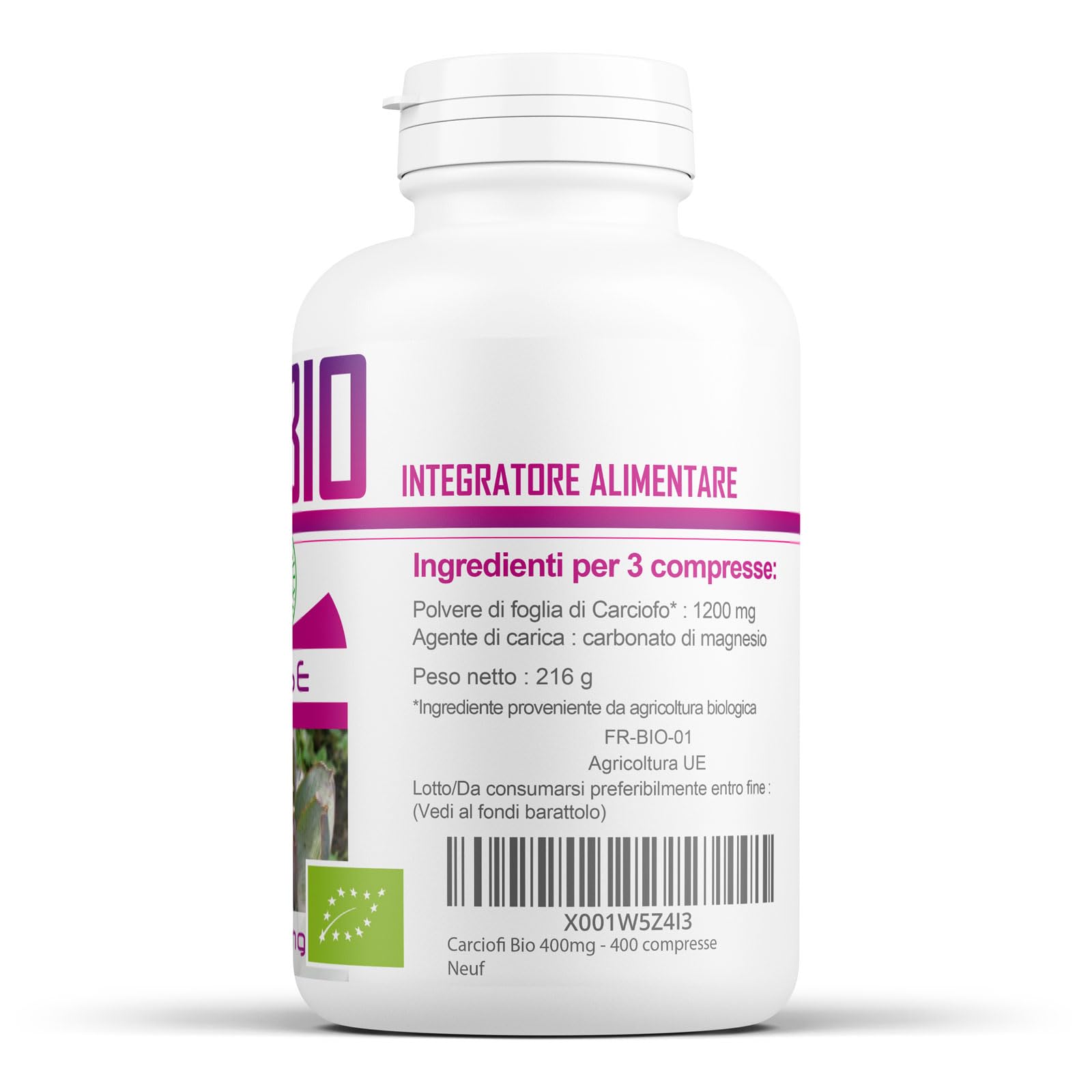 Carciofo Bio 400 mg - compresse (400 Unità (Confezione da 1))