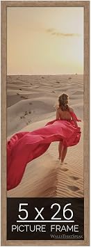5x26 Brown Barnwood Picture Frame for Puzzles Posters Photos or Artwork