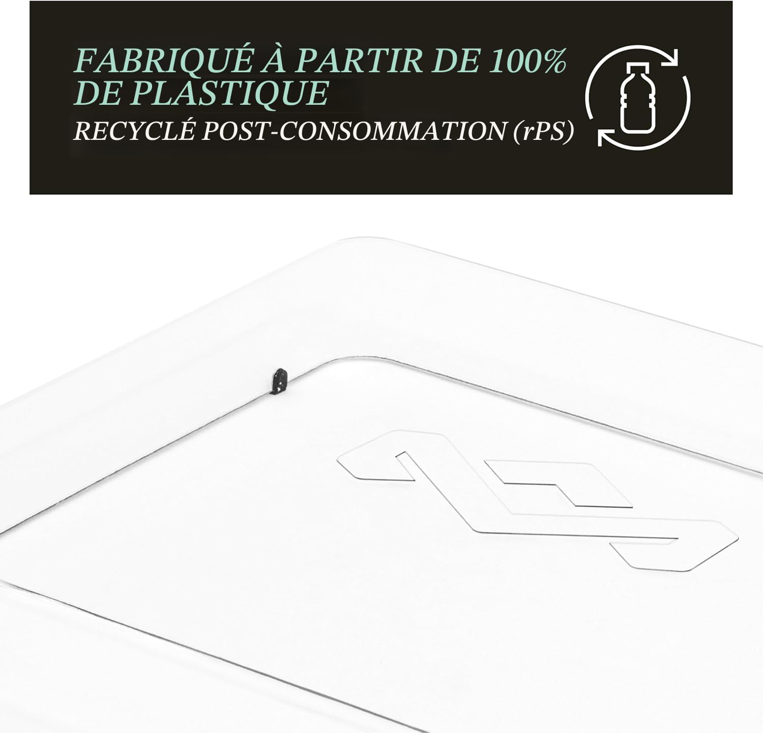 House of Marley Couvercle pour Platine Vinyle - Plastique Recyclé, Compatible avec Lecteur Vinyle et Platine Stir It Up et Simmer Down, Protection Poussière pour Tourne-Disque Vintage, Transparent