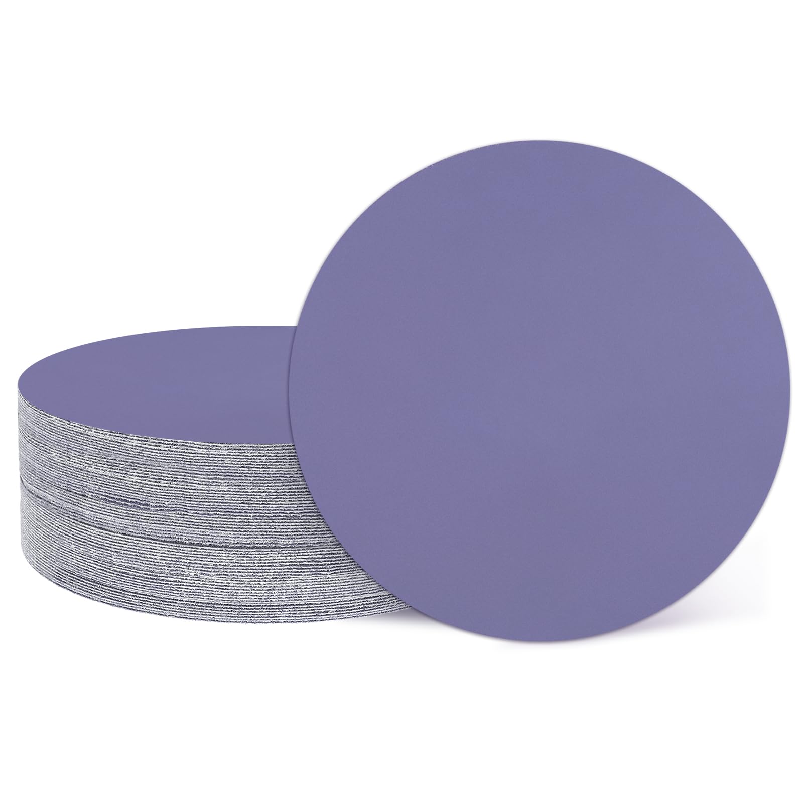 sourcing map 25 Pcs 25mm (1 Inch) Sanding Disc 1500 Grit Hook and Loop Sandpaper Random Orbital Sander Pads for Woodworking Automotive Metal Polishing, Purple — image 1