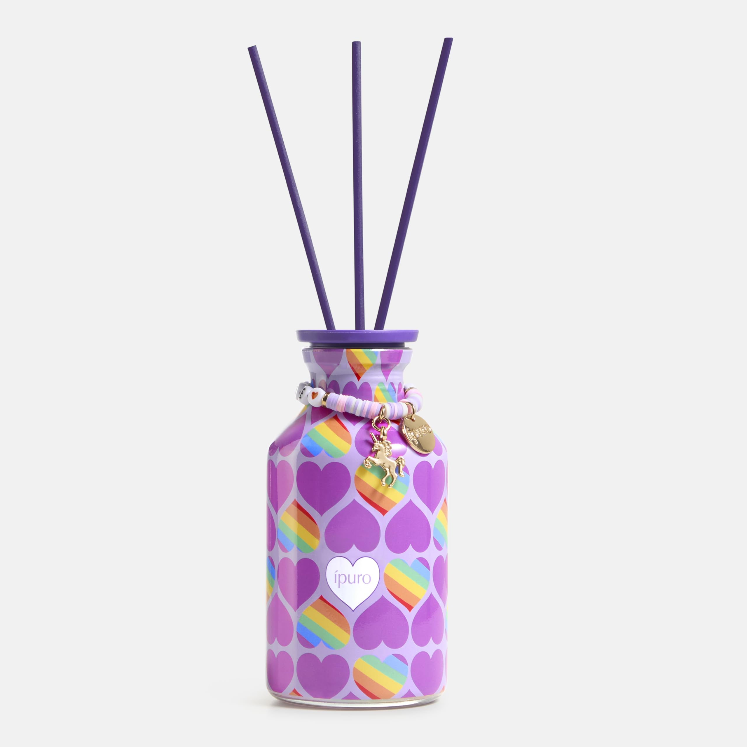 ipuro Raumduft vibrant love 240ml - Fruchtig-floraler Lufterfrischer mit Mandarine, Grapefruit, Passionsfrucht & Vanille - inspiriert von der Vielfalt der Liebe - Diffuser mit Stäbchen