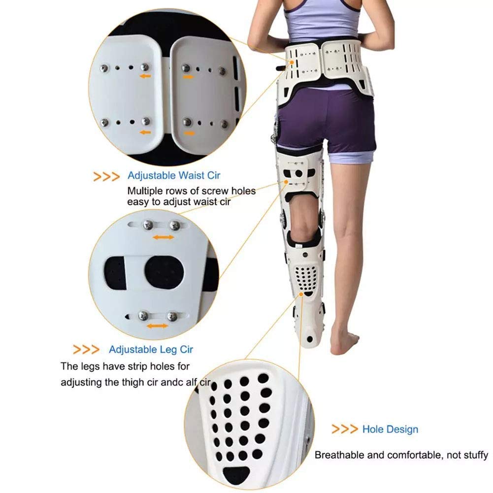 Amazon.co.jp: 膝足首足装具ウォーキングブーツ付き股関節外転装具装具