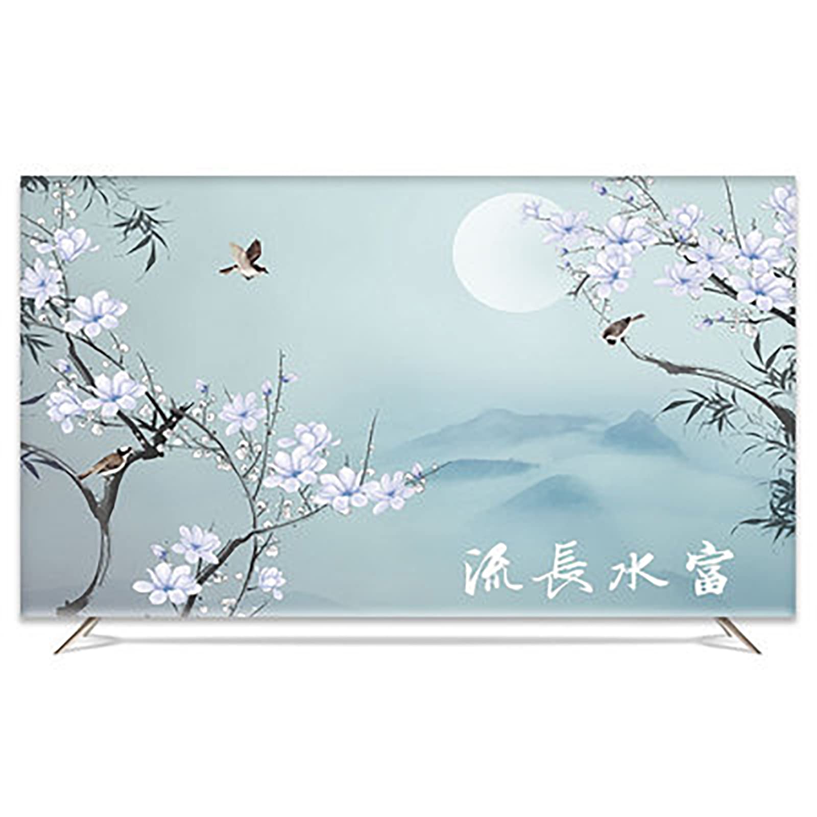 Cubierta Protectora de Tela para Tv de Interior Cubierta Protectora de Pantalla de Cristal Líquido Estuche Protector de Pantalla de Tv a Prueba de Polvo Dormitorio Sala de Estar Decoración Cubi