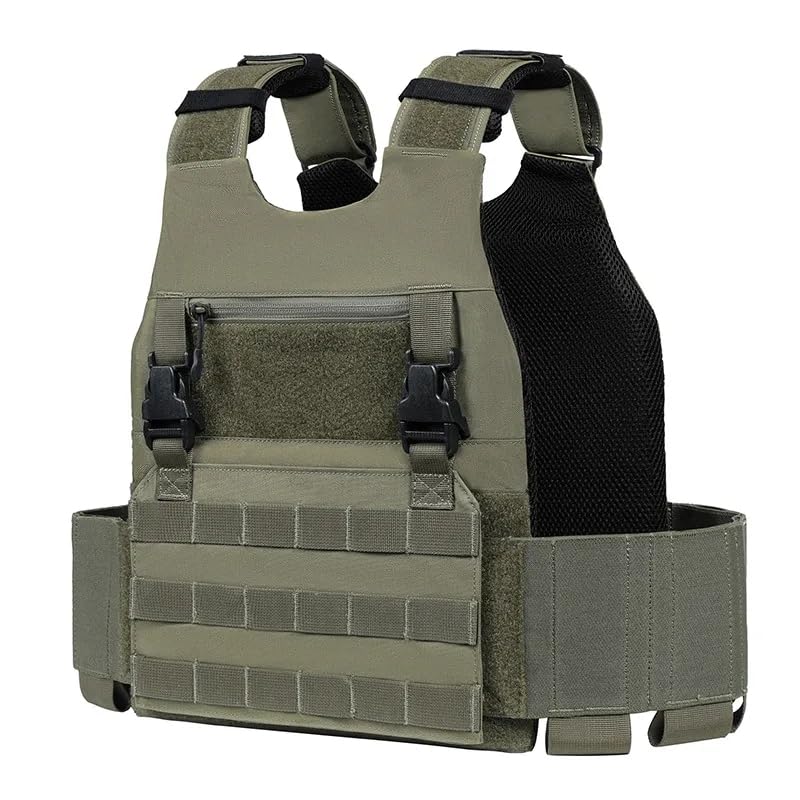 Ceinture élastique latérale militaire sur gilet tactique d'assaut vert de magazine