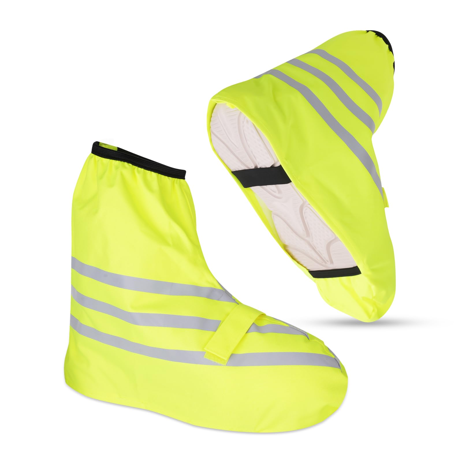 Copriscarpe impermeabili da bicicletta, unisex, impermeabili, copriscarpe da pioggia, per ciclisti con riflettori, copriscarpe da bicicletta e pioggia