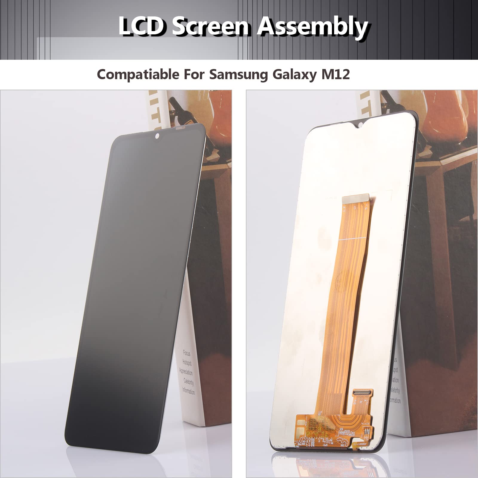 6,5 cala Wymiana ekran dotykowy LCD do Samsung Galaxy M12 SM-M127F/DSN wyświetlacz LCD Display Display Dotykowy + narzędzie instalacyjne+ M12 szkło hartowane + klej(czarny)