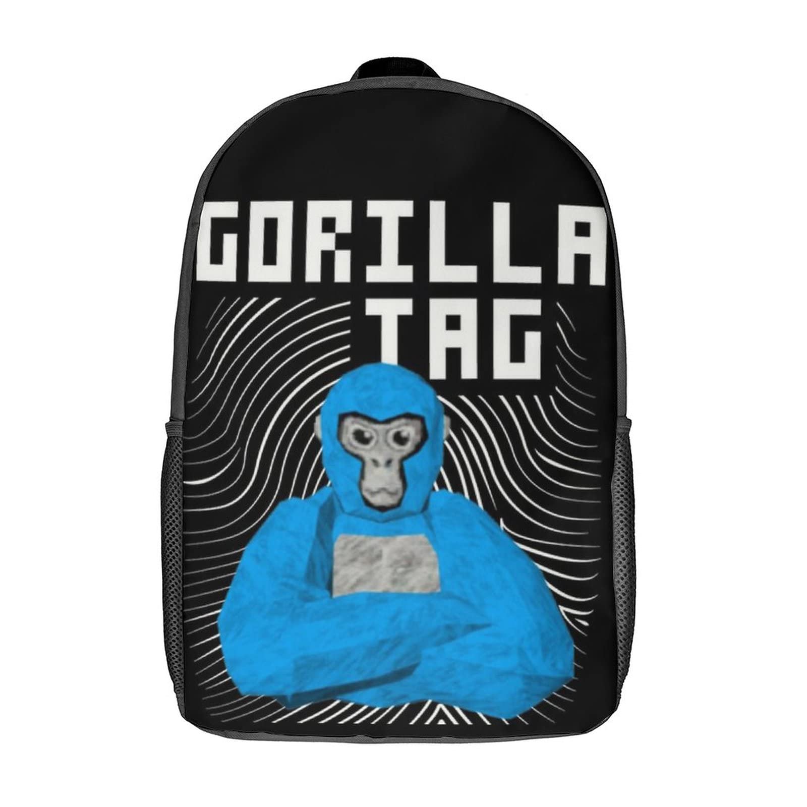 Melbrakin Gorilla Tag Backpack Funny Cartoon Monkey Bookbag Lightweight Durable Travel Laptop Backpack Casual Daypack