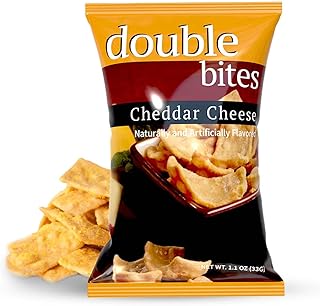 Double Bites | High Protein Diet Chip | 7 bags | Low Calorie, Gluten Free | BestMed (Cheddar Cheese)