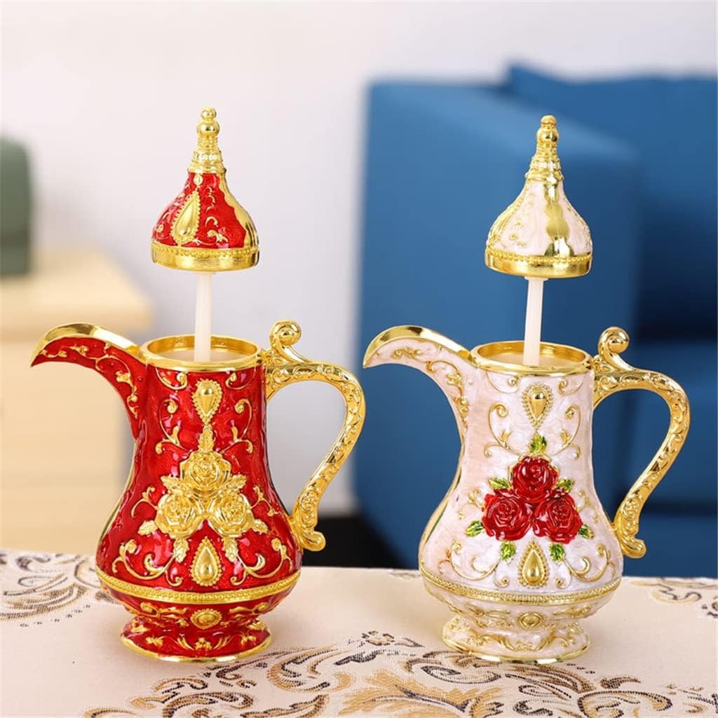 Metal European Automatic Toothpick Box Home Gift Hotel Personalized Vintage Creative Toothpick Box(D)