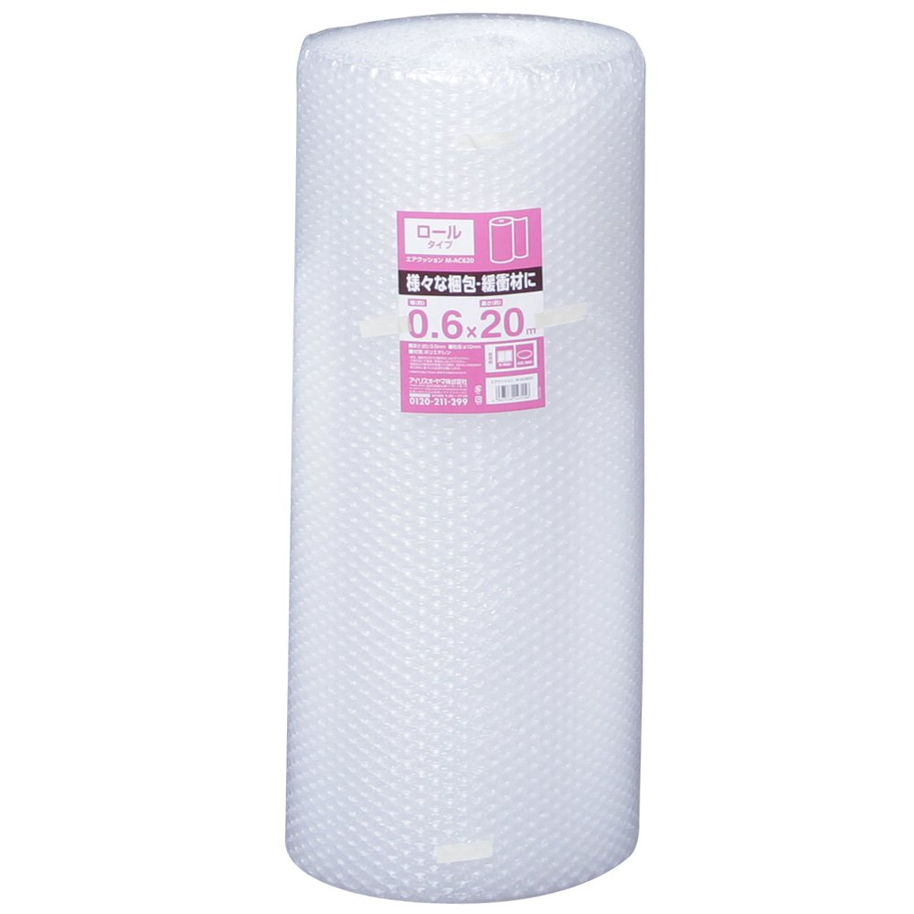 アイリスオーヤマ 緩衝材 エアクッション ロールタイプ 600mm×20m 1ロ…