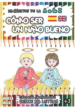Paperback 28 HÁBITOS DE COMO SER UN NIÑO BUENO: LIBRO PARA PINTAR, Educación grafomotora (28 Letras) (Spanish Edition) [Spanish] Book