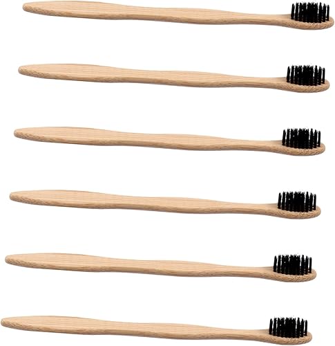 Milisten 6 cepillos de dientes con diseño ergonómico de cerdas anchas para adultos, cerdas suaves para una limpieza suave para encías y aliento disponible en Yaxa Colombia