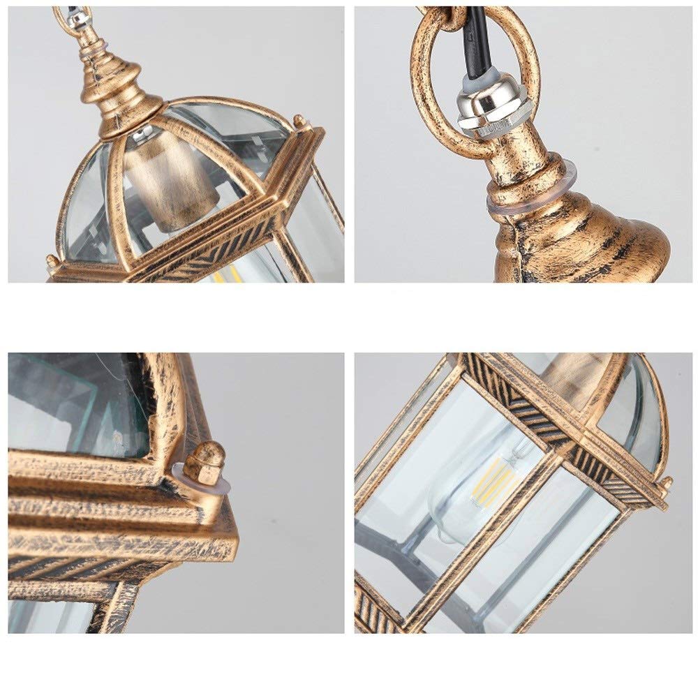Outdoor Ip54 Ip54 Affronta a Soffitto a Sospensivillaggio Regolabile in Alluminio Regolabile in Alluminio Appeso Light Creative Gazebo Courtyard Garden Exterior Lampadario E27 Durevole