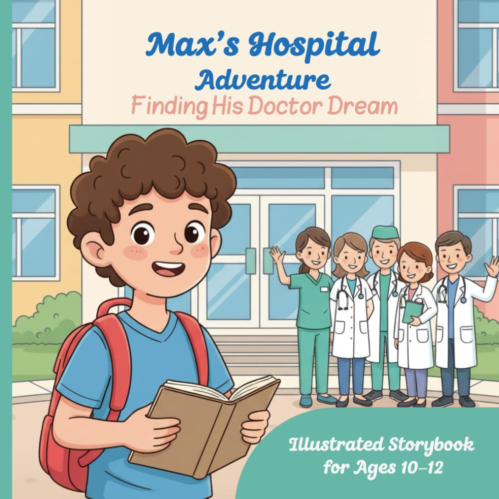 Max's Hospital Adventure: Finding His Doctor Dream, illustrated Storybook For Ages 10-12