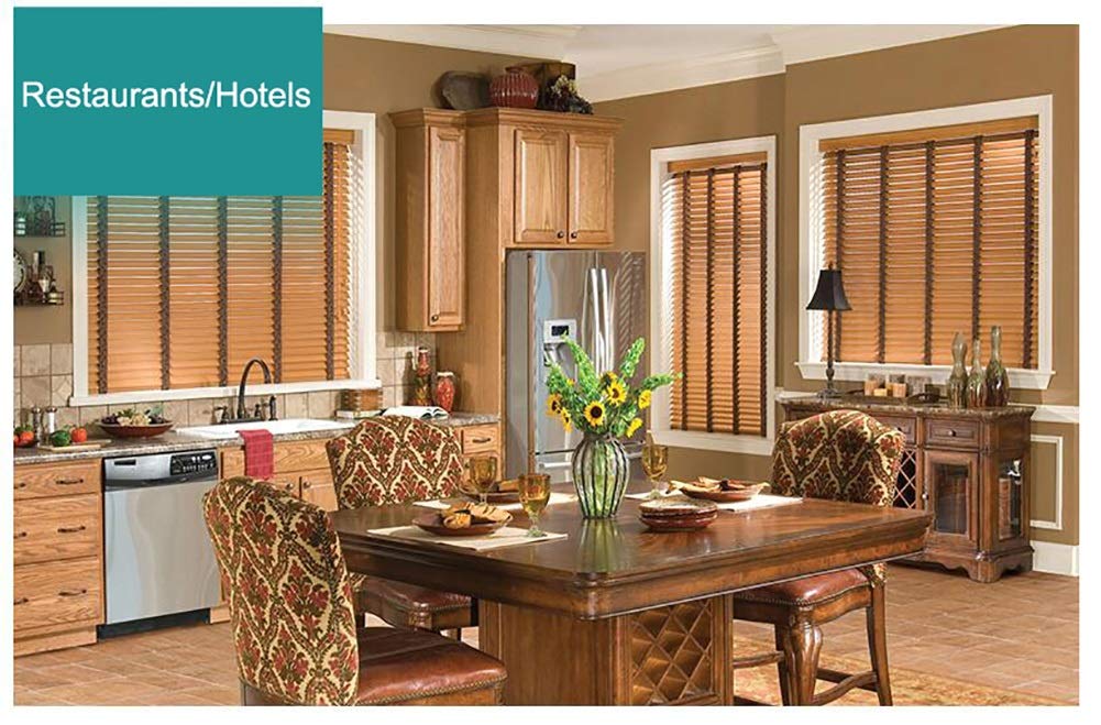 Blinds weneckie drewno weneckie do pokoju dziecięcego, poziome okno, mocowanie wewnętrzne, 60 cm/80 cm/100 cm/120 cm/140 cm szerokość (rozmiar: 140 x 240 cm)