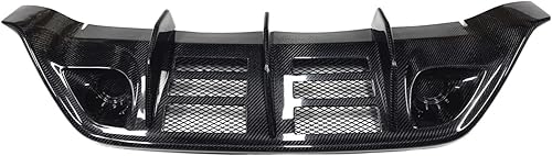 Miniatura 4 de HARBEE Difusor de parachoques trasero compatible con Nissan Skyline R35 GTR GT-R 2008-2011 de fibra de carbono real prefacial, placa de protección