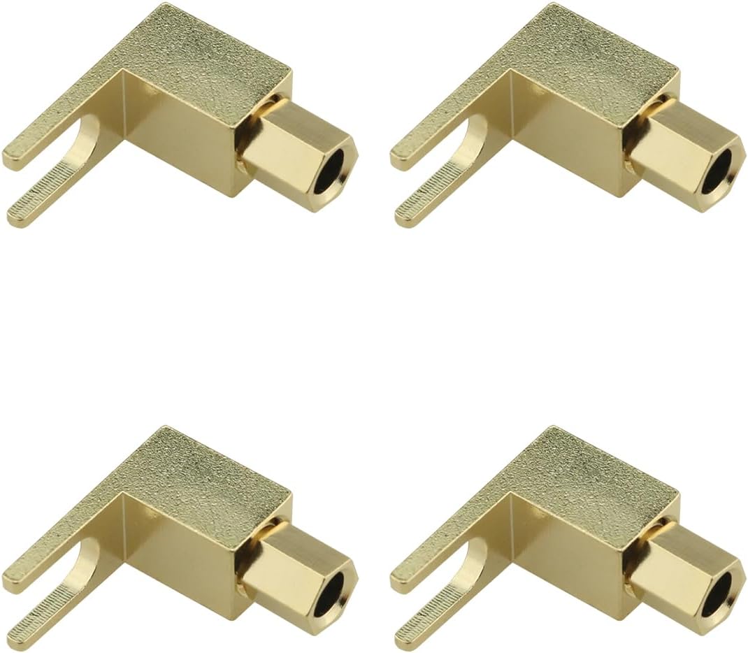 Ruiwaer 4PCS 4mm Hiend Banana to Spade Adapter Plug