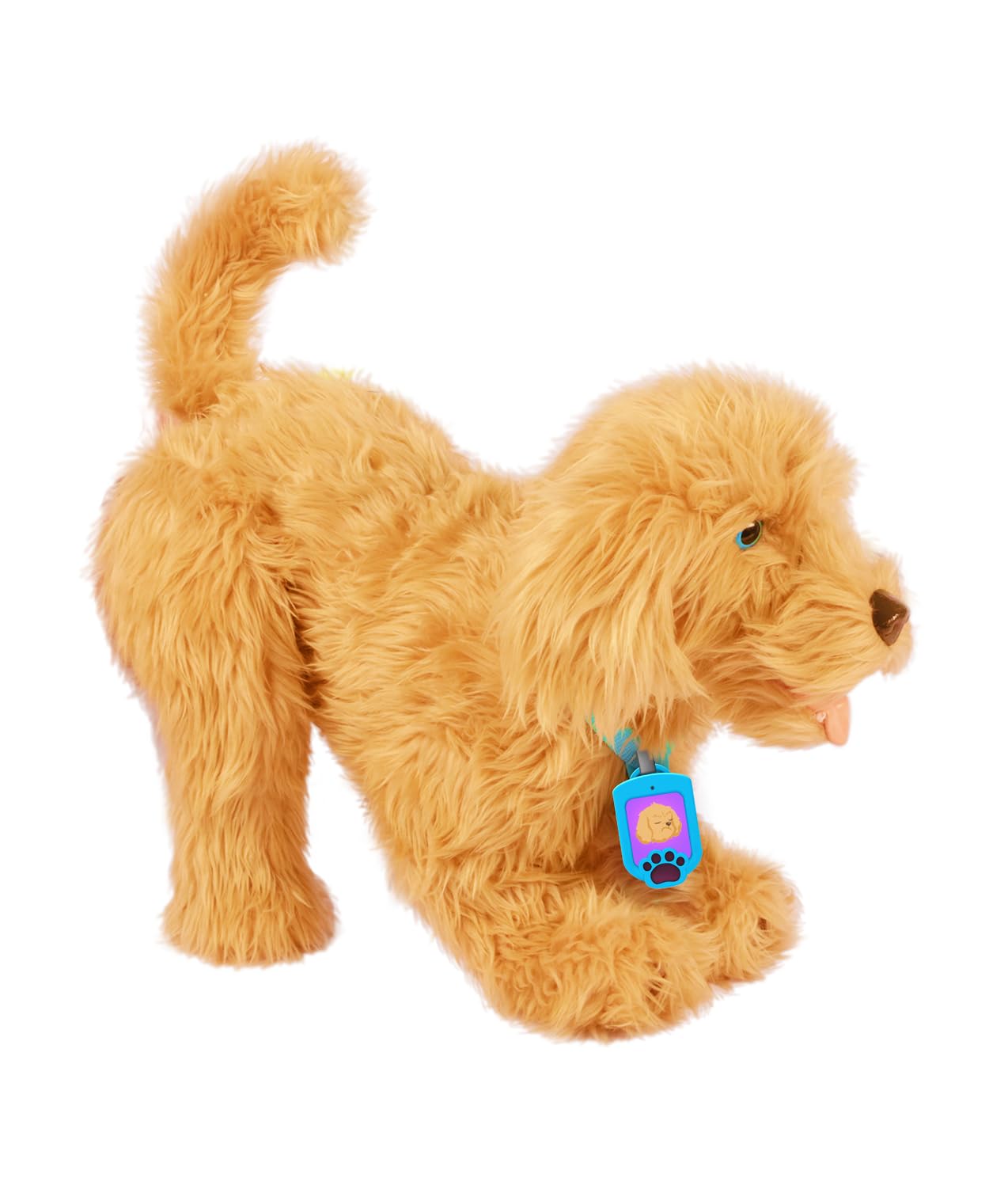 MOJI, el Gran Cachorro Labradoodle Interactivo con 150 respuestas. El Perro tierno responde a los comandos de Voz, el Tacto y Las Tarjetas Incluidas.
