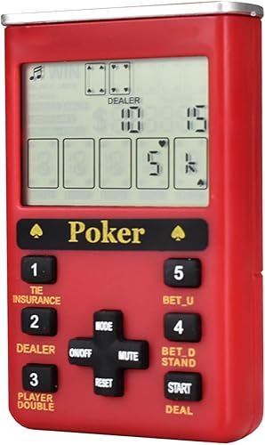 Miniatura 9 de Juego de póquer de mano para adultos 7 en 1 juego de casino (plástico negro)