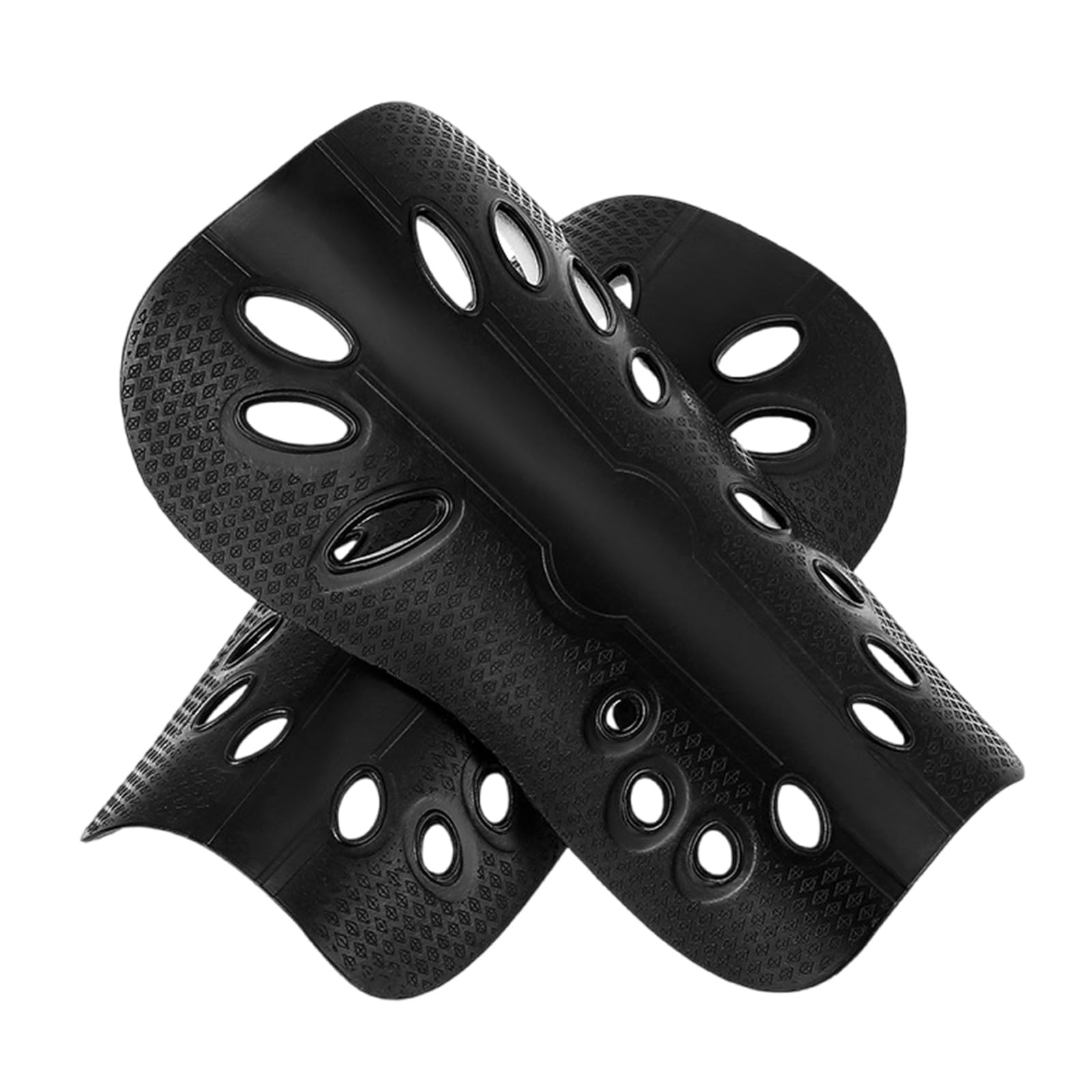 Wwhjr Men's Black Breathable Shin Pads Football Nonslip Leg Sleeve Impacts Resistant Guards For Adult And Youth Shin Guards