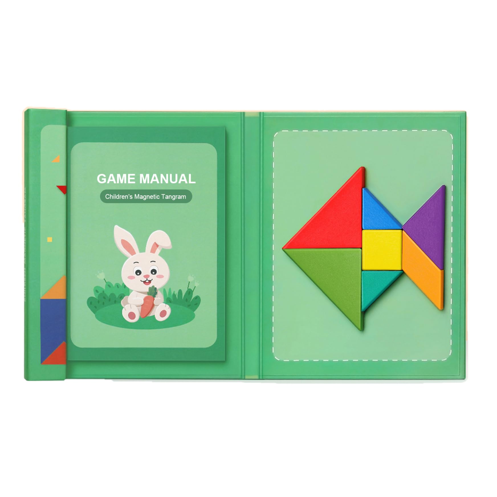 JEU DE PUZZLE magnétique Tangram Jeu éducatif de dessin pour l