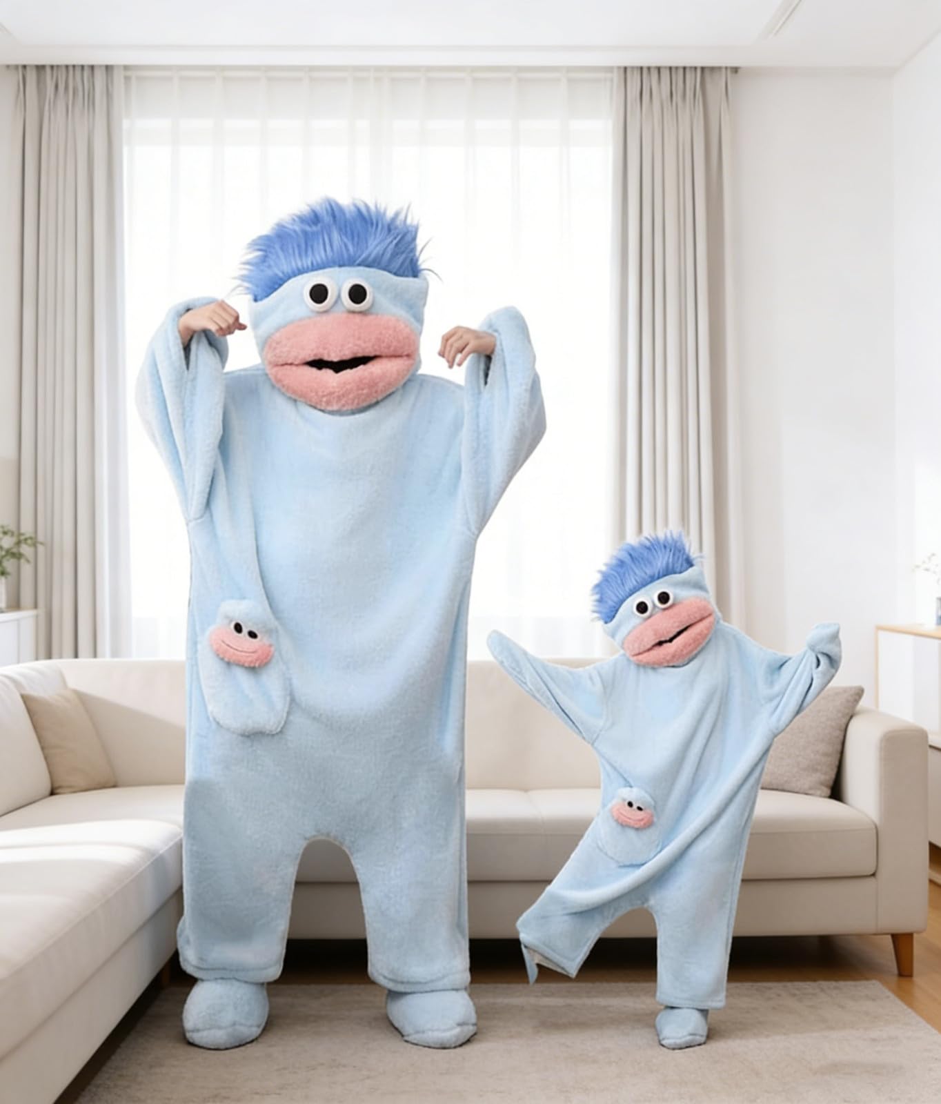 Ybing Erwachsene Onesie Schlafoverall, Karneval Kostüm Fleece Pyjama