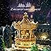 ROKR 3D Wooden Puzzle Carousel Model Building Kits Rotating 5-Horses Music Box Christmas Birthday Gift for Adults&Teens