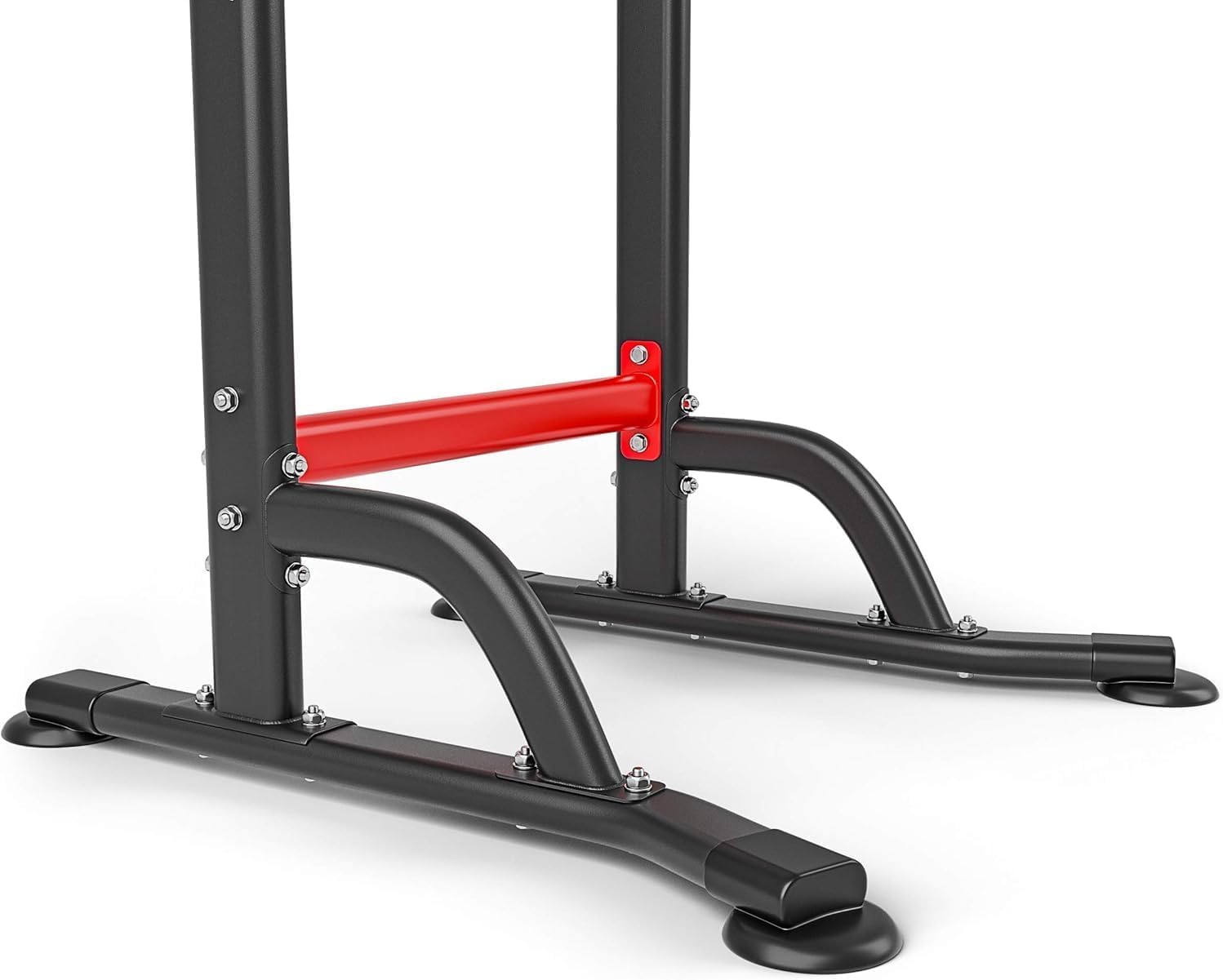 Hop-Sport Power Tower Klimmzugstange & Dip-Station, Höhenverstellbar, Freistehend, Fitnessgeräte für Zuhause, Home Gym, Calisthenics Equipment, Rückentrainer, Max. Belastbarkeit 150 kg