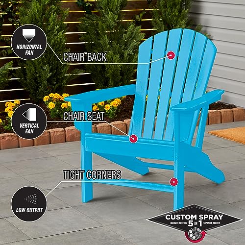 Image of Rust-Oleum Stops Rust Custom 5-in-1 Spray Paint, Gloss Maui Blue | Rust Preventive Protective Enamel, Multi Surface (Metal, Wood and More), Adjustable Dial for Better Control, Fast Dry, 6 Pack