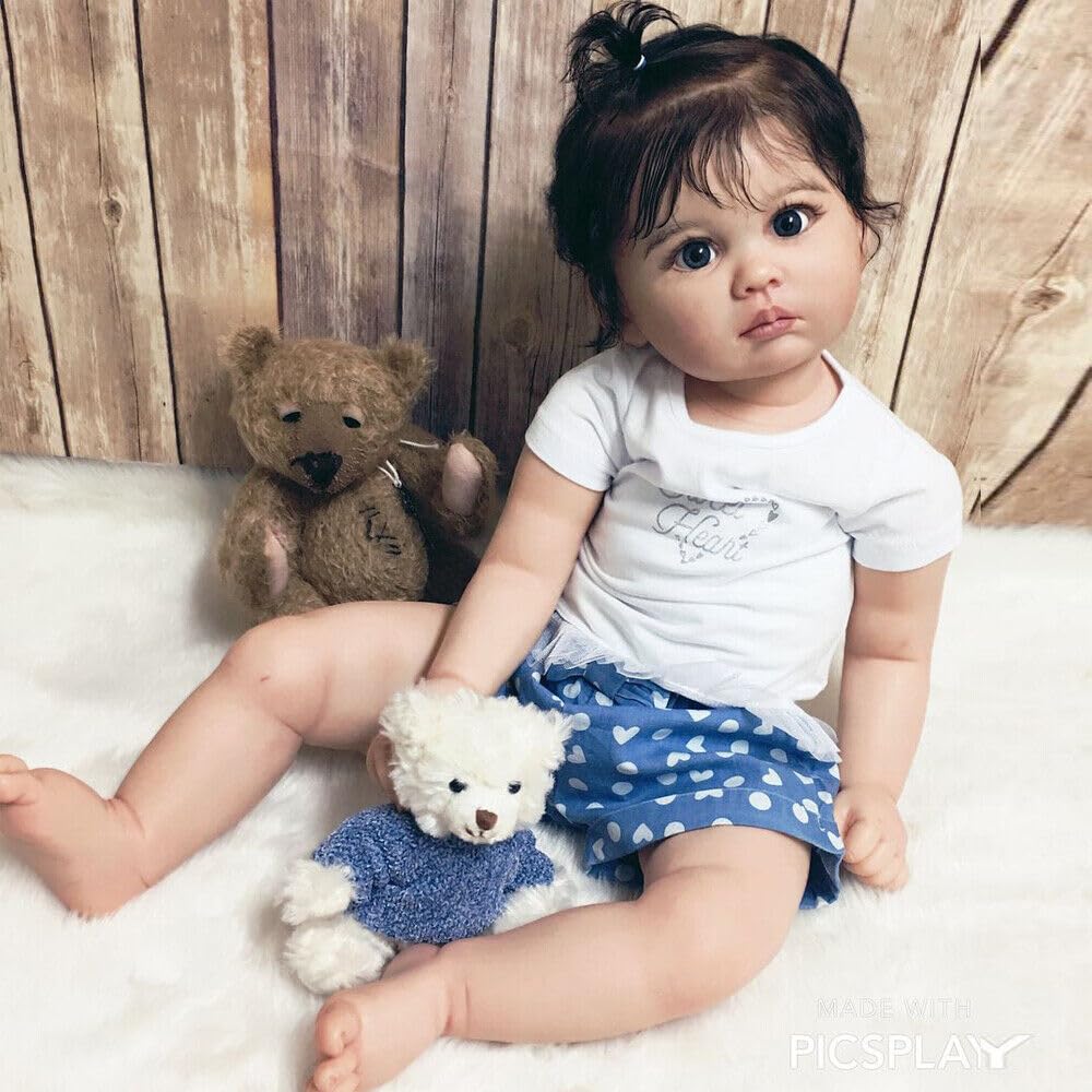 Amazon | Protow リボーンドール 68cmリアルな 小さな目の静かな女の子