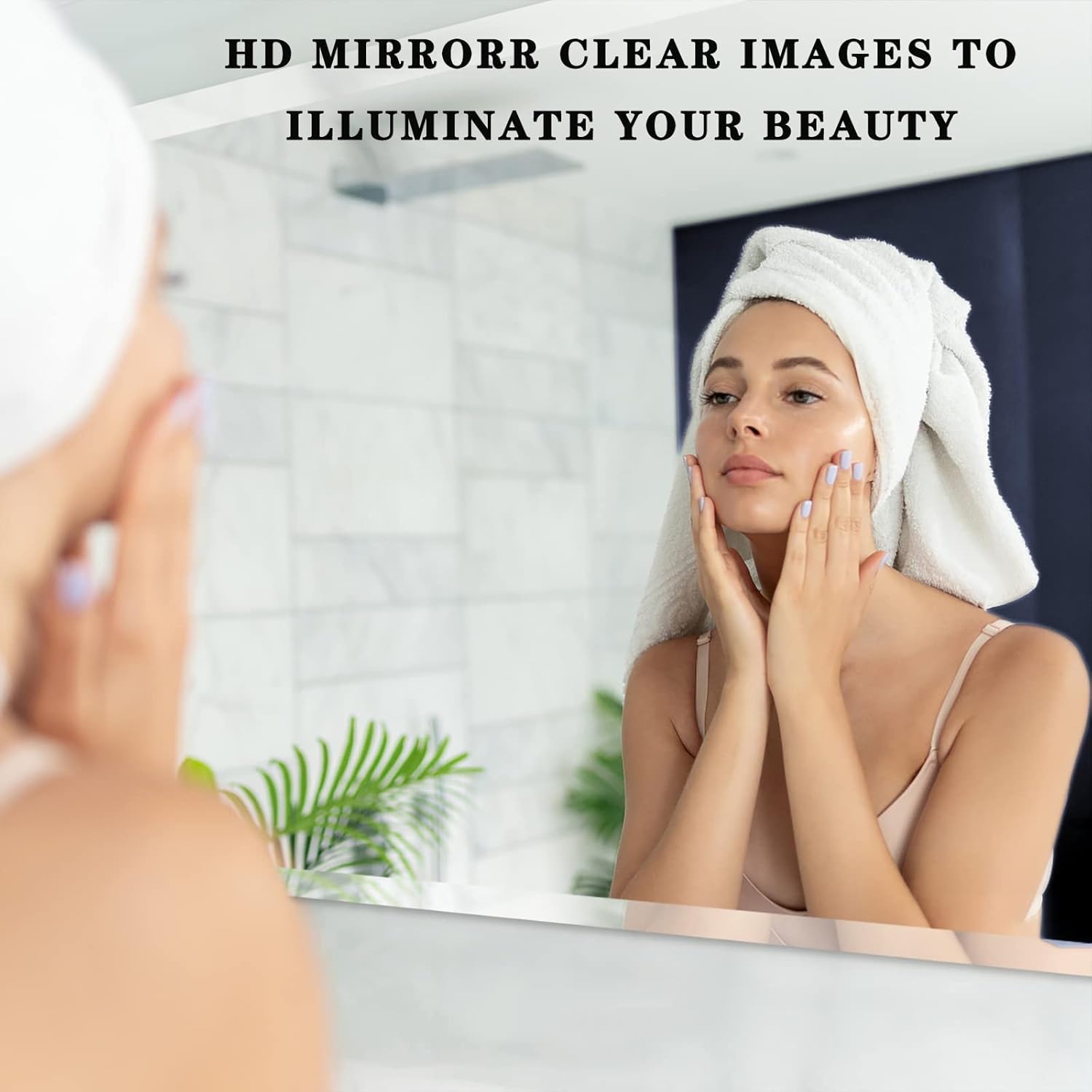 Bathroom Corner Mirror, Swivel Wall Mirror, Side Hanging Angled Mirror For Bathroom With Bracket, Black/white/gold, HD Silver Mirror, Vanity Mirror For Living Room Bedroom Hallway ( Color : White , Si