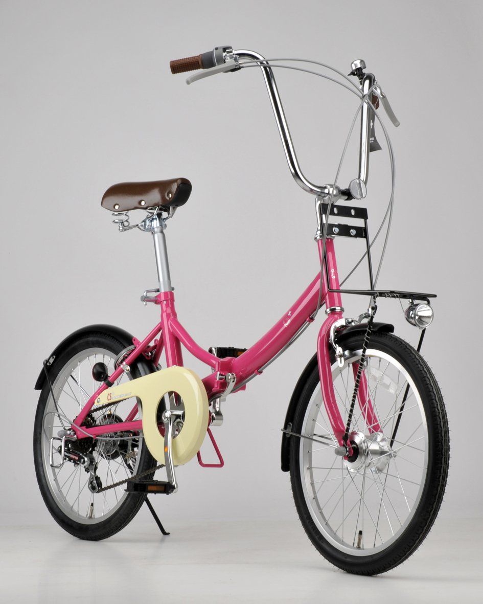 キャプテンスタッグ 折りたたみ自転車 ピンク キャプテンスタッグ 折りたたみ自転車 ピンク