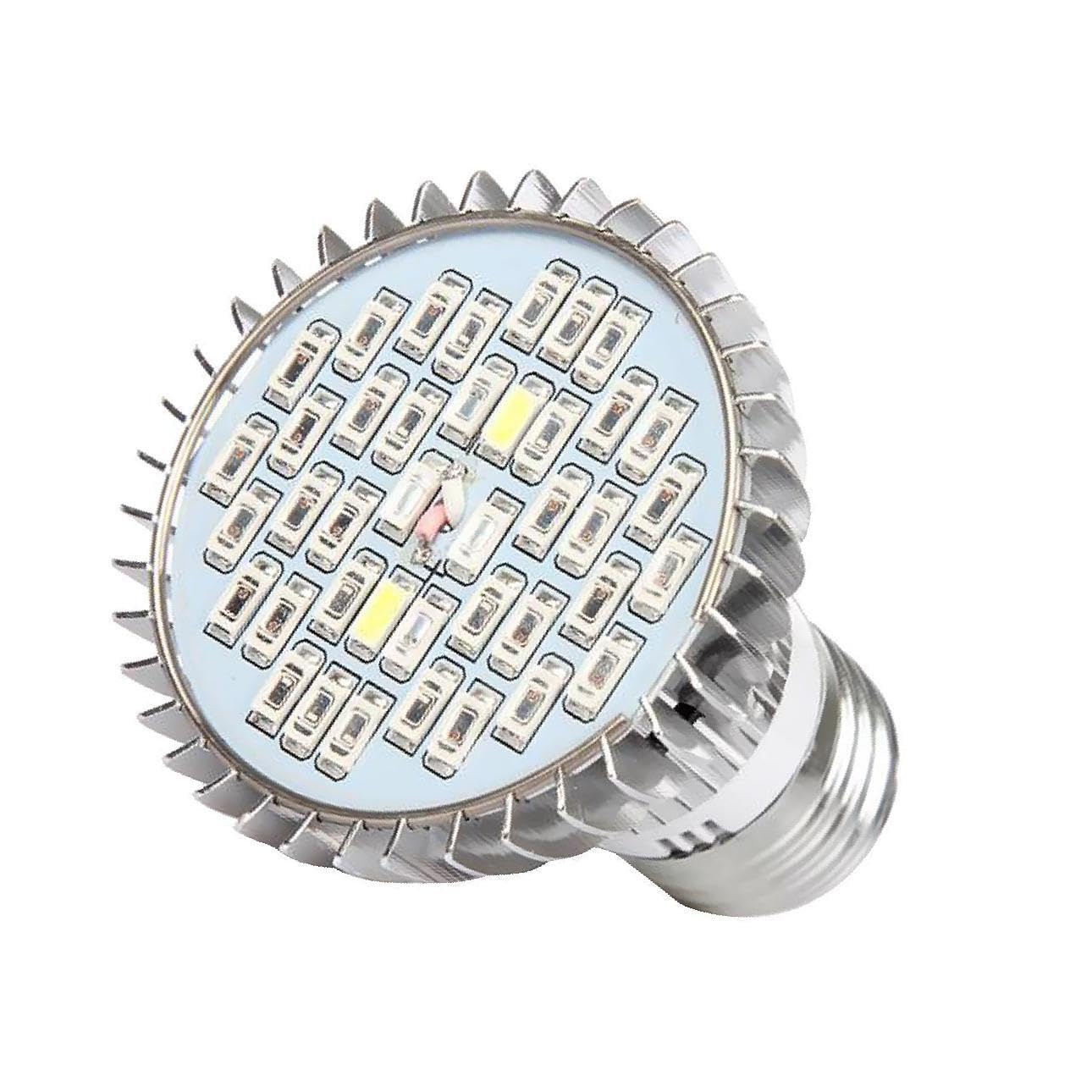 ALCXAZS Efficient Full LED Grow Light for Indoor Plants Veg and Bloom Stages E27 Greenhouse, 30W
