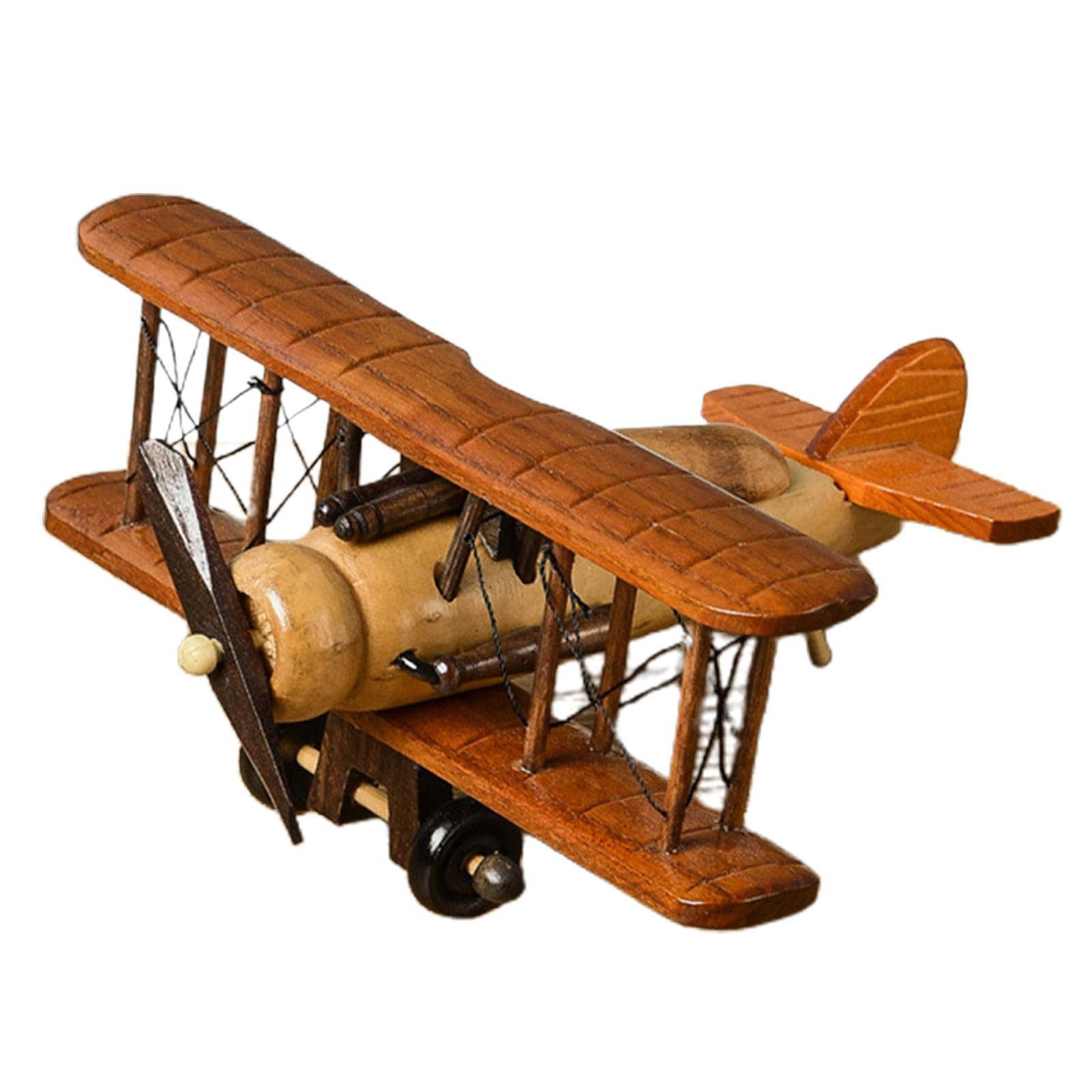 Geavonyg A Unique Wooded Ircraft Decoration Handcraft Retro Ir Plane Model Decorative Decor For Home Gift Giving Home Creative Desktop Decorations