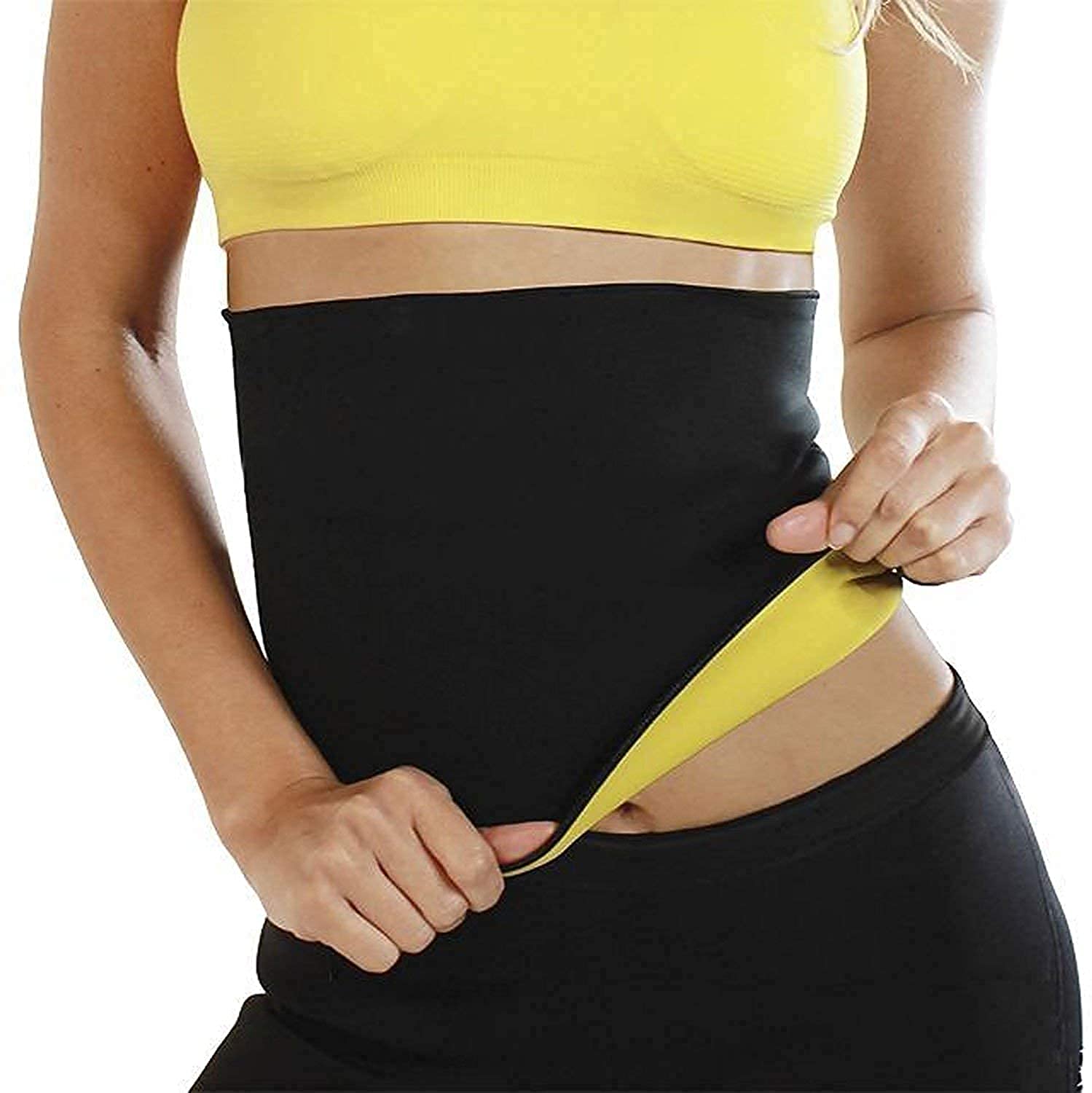 RKR RK Retailer Sweat Slim Sauna Belt for Weight Loss, Unisex Body Hot Shaper Non-Tearable Tummy Trimming Yoga, Workout, Stomach Wrap Band for Men and Women Multicolour (B09VC4412W) Amazon Price History, Amazon Price Tracker