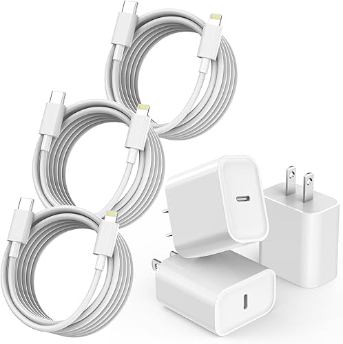 Cargador para iPhone 14 de carga rápida adaptador USB C súper rápido de 20 W certificado Apple MFi PD USB C cargador tipo C a Lightning Apple cable