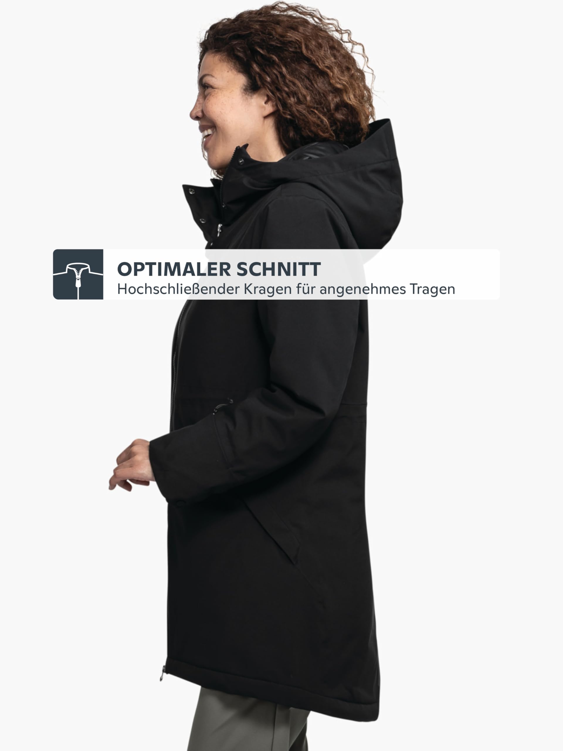 Schöffel Damen Ins Parka Style Crivat WMS, wasserdichte und atmungsaktive Winterjacke, komprimierbarer, leichter Parka mit nachhaltiger Wattierung