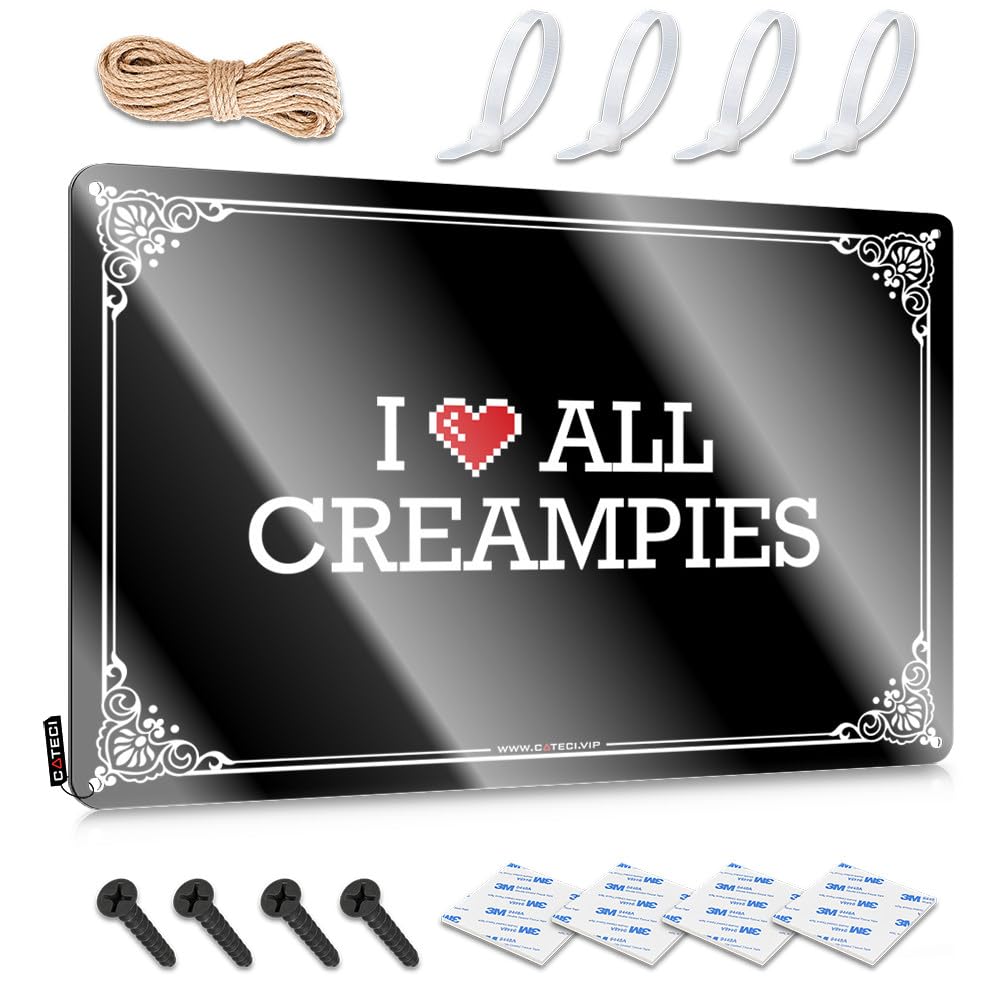 Hot Sign Sweet | I Love All Creampies Nostalgic Terrace Decoration(30X40CM)