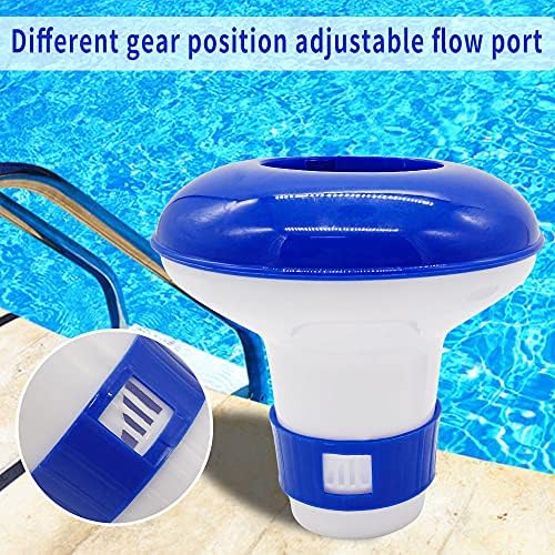 Chlorine Dispenser,Small Chlorine Floating Dispenser,Hot Tub Floating Bromine,Chlorine Tablet Dispenser for Swimming Pool,Water Park, Spa