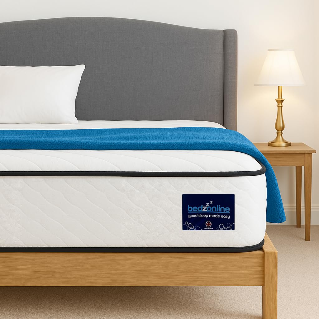 Pocket Sprung Memory Foam Hybrid Mattress - 4ft Small Double (190 x 120 x 20cm) | Medium Firmness Sleep Support | Orthopaedic, Motion Isolation & Pressure Relief | Cooling & Hypoallergenic