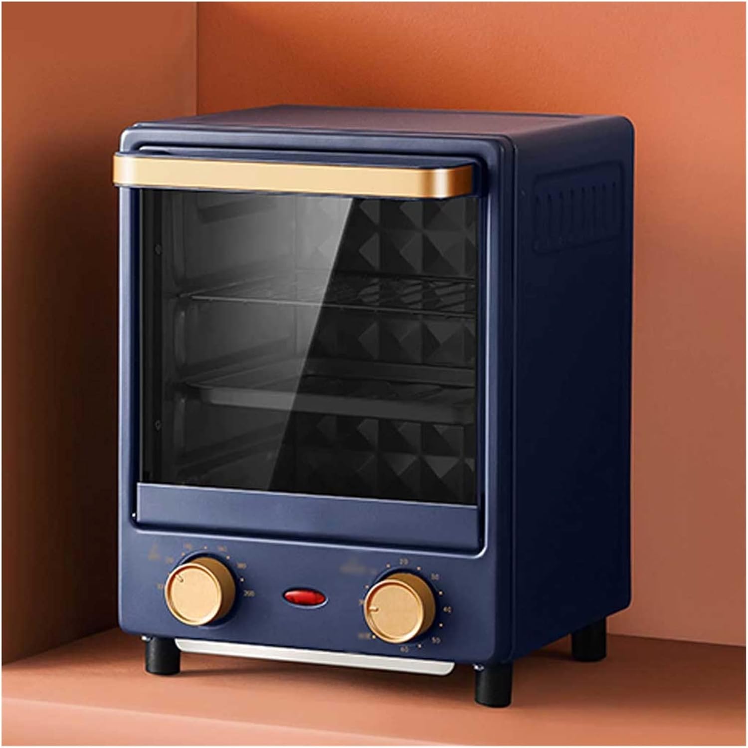 Household Electric Baking Oven Mini Vertical oven Intelligent Pizza Dessert Cake Maker 60min Timing Tools