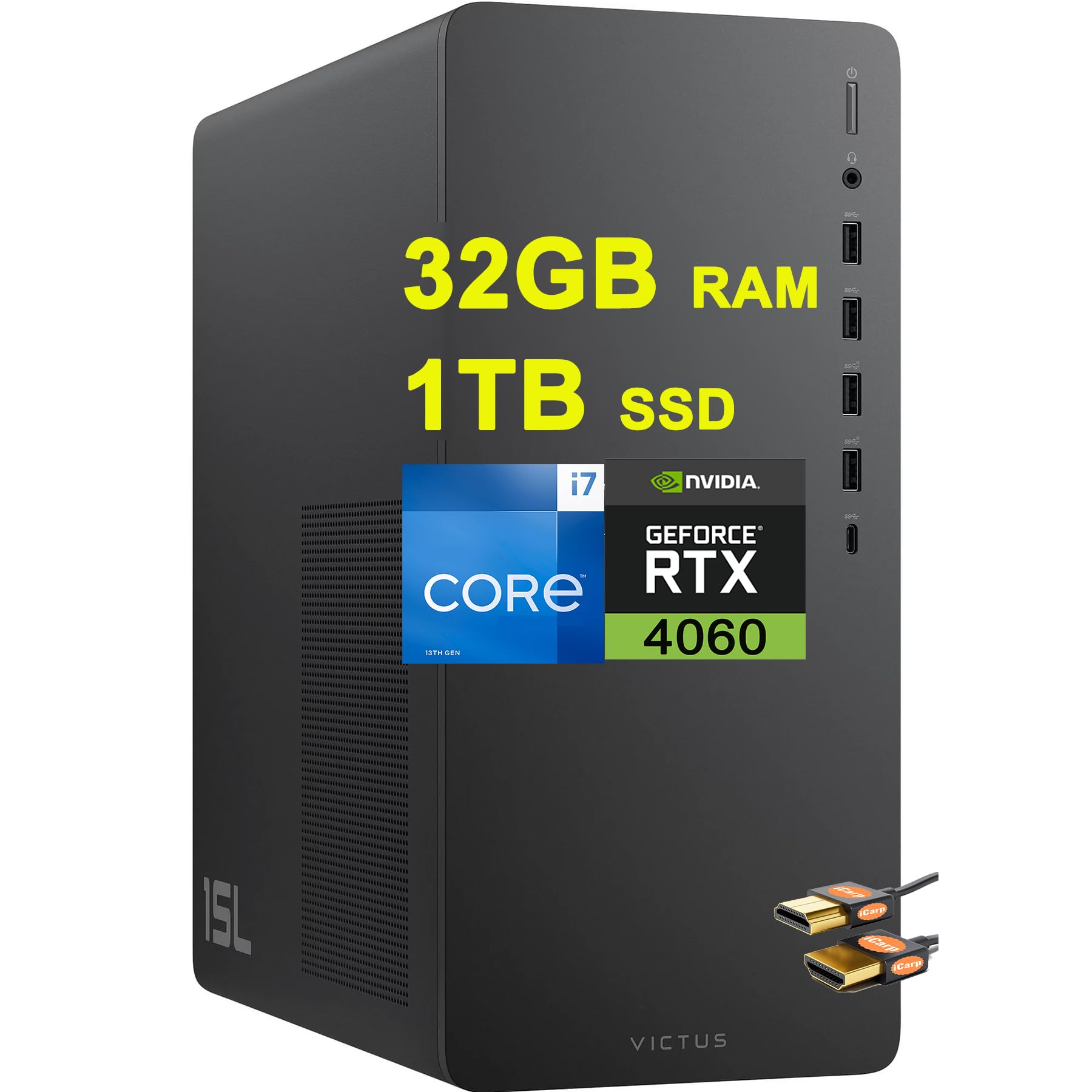 Amazon.com: HP Victus 15L Gaming Desktop Computer Intel 16-Core i7 