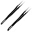 Ingrown Hair Tweezers | Pointed Tip | 2 Pack | Black | Precision Stainless Steel | Extra Sharp and Perfectly Aligned for Ingrown Hair Treatment & Splinter Removal For Men and Women | By Tweezees