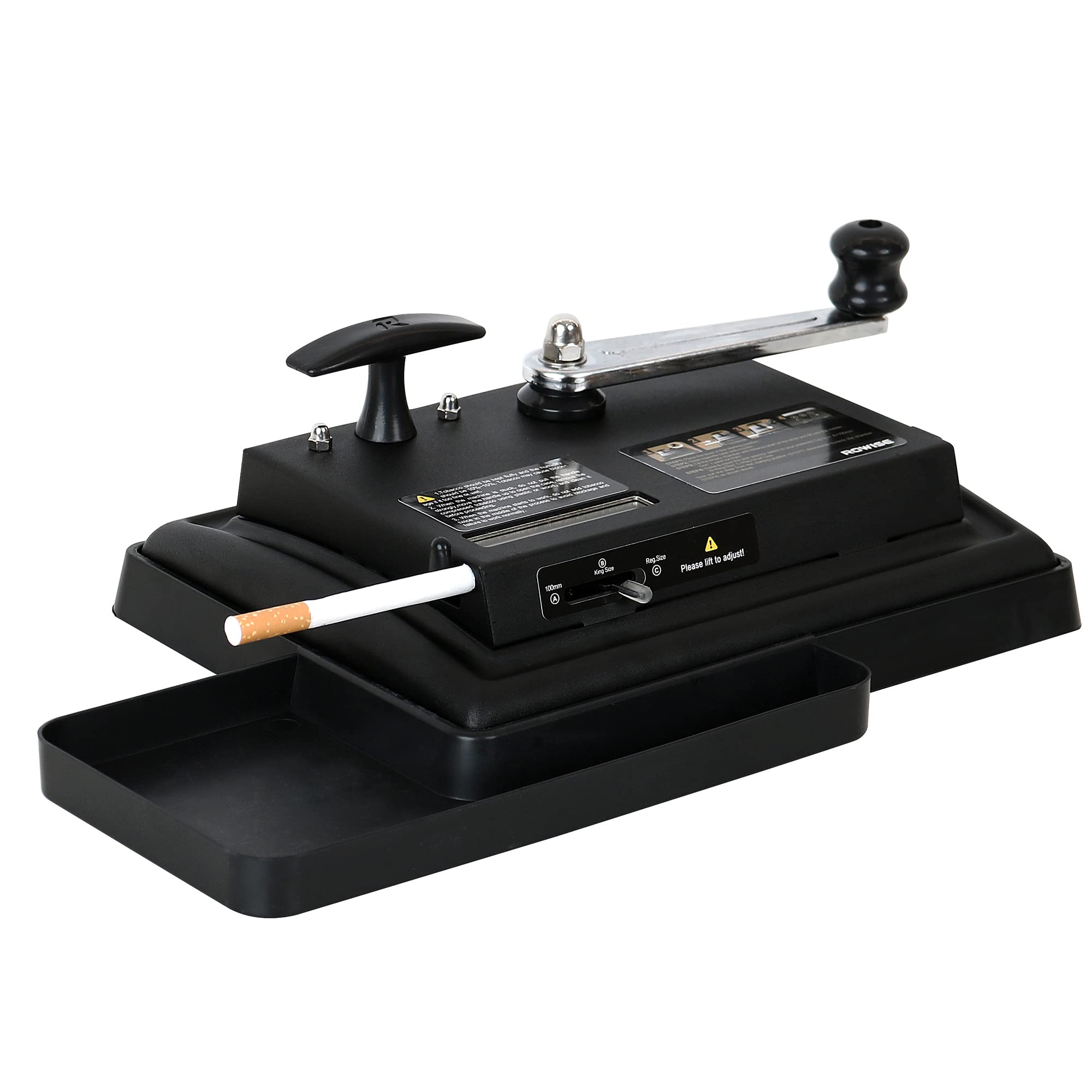 Amazon.com: LUCYCAZ Cigarette Rolling Machine with Rolling Tray, Rolling  Machine Hand Operation Injector to Rolling Your Own Cigarettes, 100mm,  Regular Tubes, King Size (Black) : Health & Household