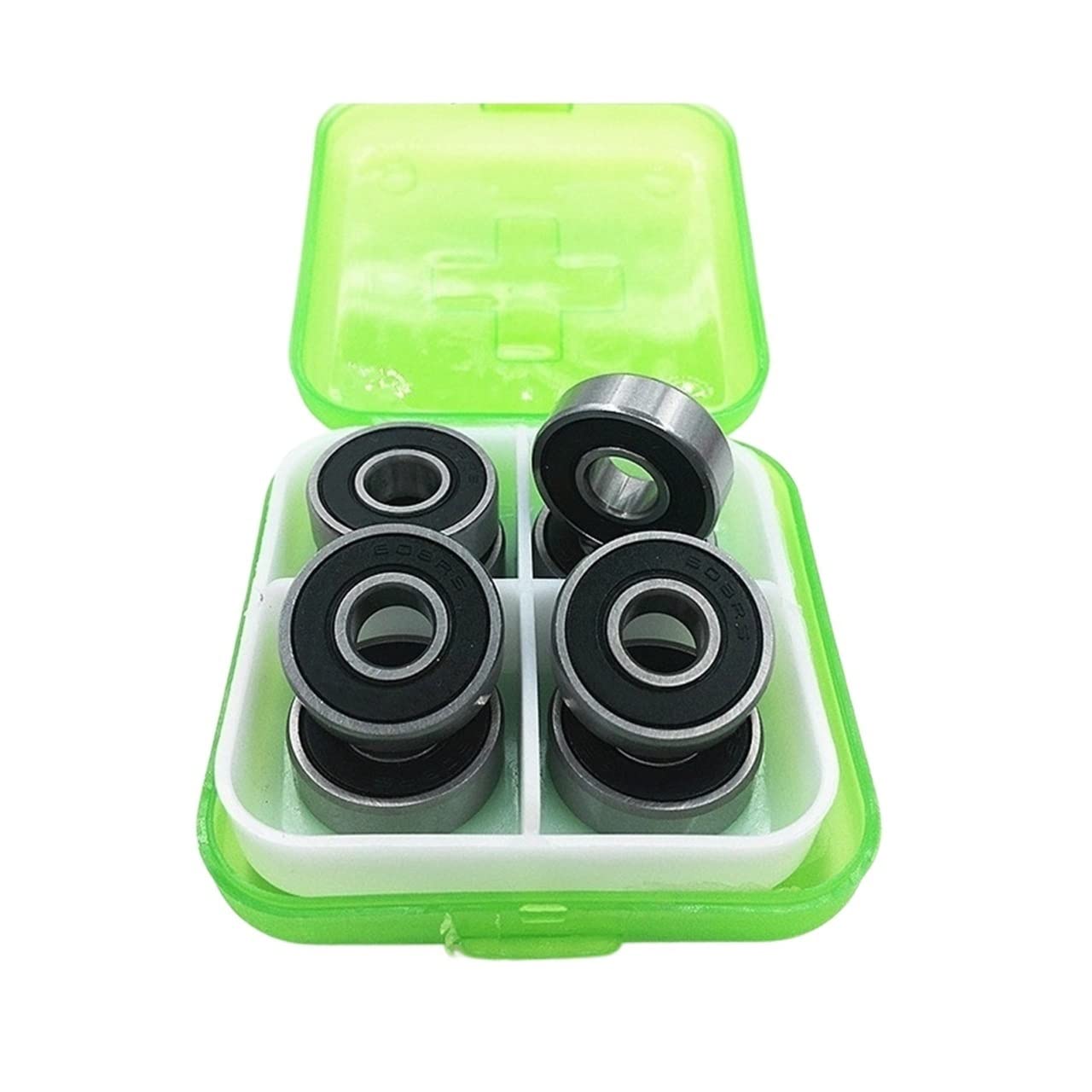 JGNAYRKJQI Bearings Abec-11 Super Fast Skateboard Wheel Bearing 608 Speed Skate Bearing 608-2rs Slalom Skates Inline Skating Brake Scooter Parts(Pom Cage 8pcs)