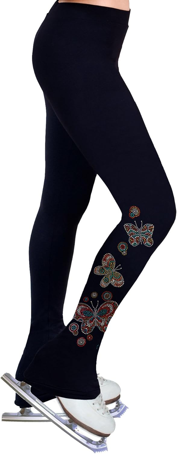 Figure Skating Practice Pants with Rhinestones - R208
