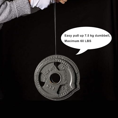 Miniatura 3 de Soporte invisible para colgar hasta 60 libras, 98 pies (98.4 ft) alambre transparente para imagen con 40 mangas de aluminio para engarzar el alambre